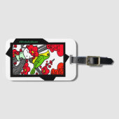 Hanafuda Japanese Playing Cards Khabully Mouse ラゲッジタグ (正面横)