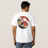 Hanafuda "Kiku-ni-sakazuki" Tシャツ (裏面フル)