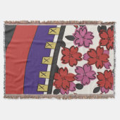 Hanafuda "Sakura-ni-maku" スローブランケット (正面)