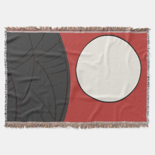 Hanafuda "Susuki-ni-tsuki" スローブランケット (正面)