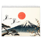 Hanafuda Twelve Months of Japan Woodblock Art カレンダー (カバー)