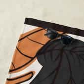 Hanafuda "Yanagi-ni-Ono-Michikaze" ビーチタオル (インサイチュ)