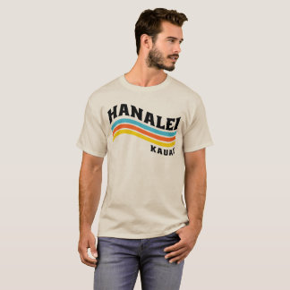 Hanaleiの波のTシャツ(人) Tシャツ