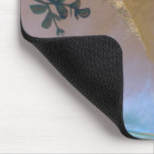 Hanalei湾のビーチの波 マウスパッド (コーナー)