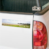 Hanalei湾、カウアイ島のハワイによって限られるプリント バンパーステッカー (トラック上)