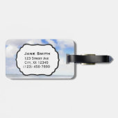 Hanalei湾、カウアイ島ハワイのビーチの花 ラゲッジタグ (裏面横)