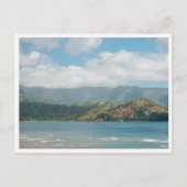 Hanalei Bay Hawaii Princeville View Blank ポストカード (正面)