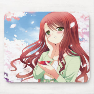Hanamiの日本製アニメの女の子のマウスパッド マウスパッド
