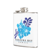 Hanauma湾のハワイのハイビスカスの花 フラスク (左)