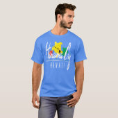 Hanauma湾のハワイのレゲエのワイシャツ Tシャツ (正面フル)