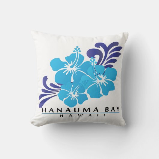 Hanauma湾のハワイの枕 クッション (正面)