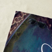 Hanauma湾のハワイオアフの島のクジラ ビーチタオル (インサイチュ)