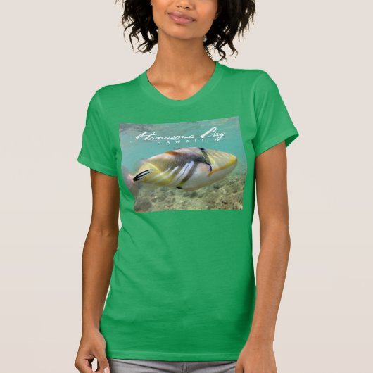 Hanauma湾の制動機の魚 Tシャツ (正面)