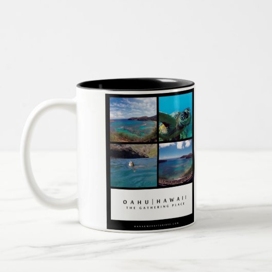 Hanauma湾-オアフハワイ ツートーンマグカップ (左)
