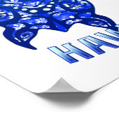 Hanauma Bay Hawaii Vacation Tribal Turtle ポスター (角)