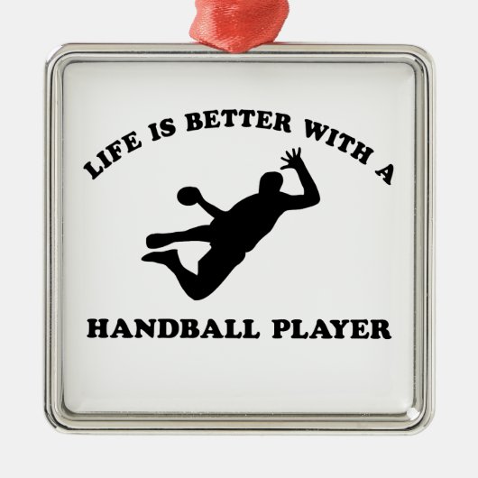 Hanballのベクトルデザイン メタルオーナメント (正面)