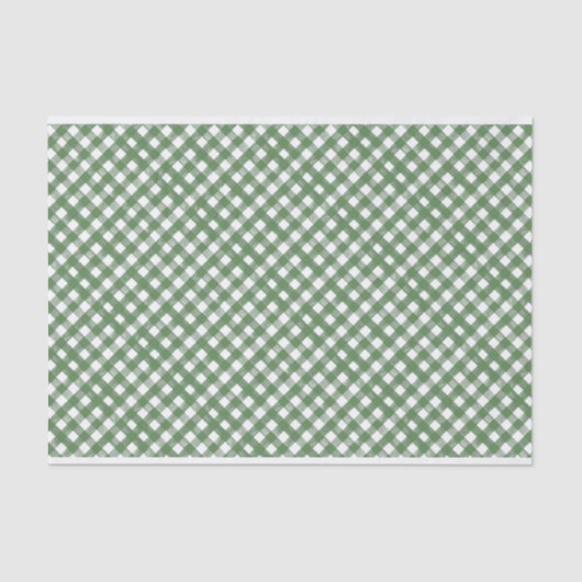 HAND 絵を描 GINGHAM Green Mix (トイル付き) 薄葉紙 (正面)