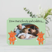 Hand 絵を描 Halloween GhoulsとGoblins PHOTO カード (スタンド正面)