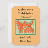 Hand 絵を描 Halloween GhoulsとGoblins PHOTO カード (裏面)