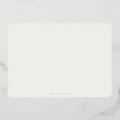 Hand 絵を描 Red Beresクリスマスフォト 箔シーズンカード (裏面)