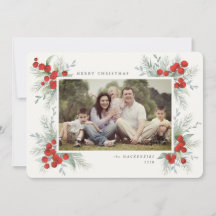 Hand 絵を描 Red Berlies Christmas Holiday Photo