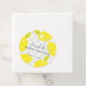 Hand 色彩の鮮やか Lemon Blue Baby Shower Thank You フェイバータグ (インサイチュ)