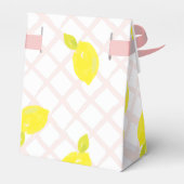 Hand 色彩の鮮やか Lemon Pink Baby Shower Thank You フェイバーボックス (裏面サイド)
