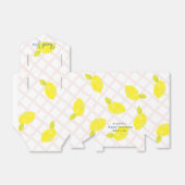 Hand 色彩の鮮やか Lemon Pink Baby Shower Thank You フェイバーボックス (折り畳みなし)