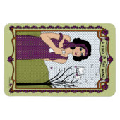 Hand_A_フレックス磁石4"x6"の中の鳥 マグネット (横)