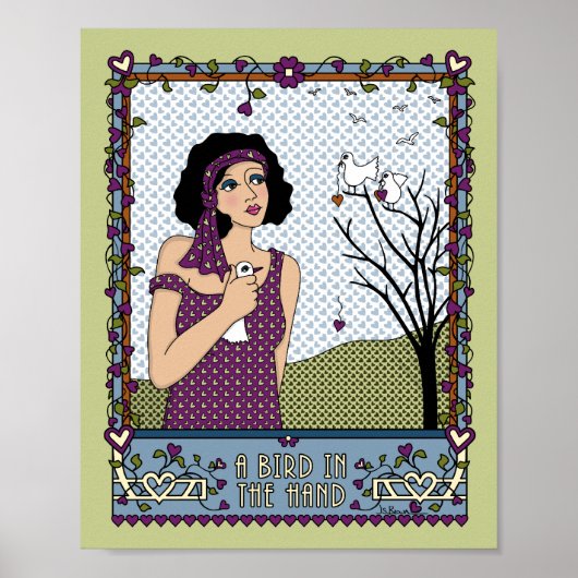 Hand_A_8x10ポスターの鳥 ポスター (正面)