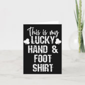 Hand And Foot Card Game Player Gift Funny Sharks C カード (正面)