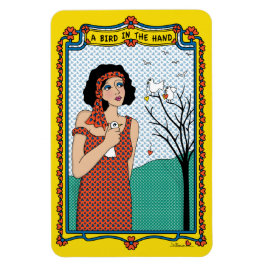 Hand_Bフレックス磁石6"x4"の鳥 マグネット