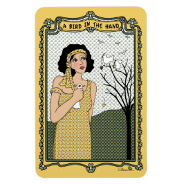 Hand_Cフレックス磁石6"x4"の鳥 マグネット