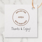 Hand Craftタイポグラフィ名ロゴWebサイト感謝してい フェイバータグ (裏面)