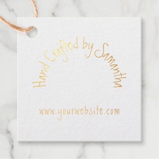Hand Craftタイポグラフィ名ロゴWebサイト感謝してい フェイバータグ (正面)