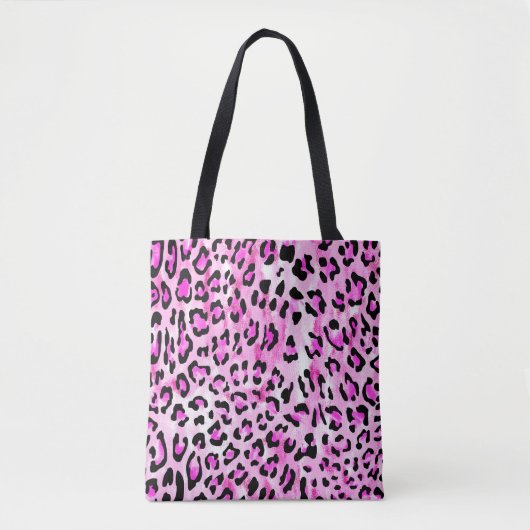 hand draw pink color seamless leopard pattern / il トートバッグ (正面)