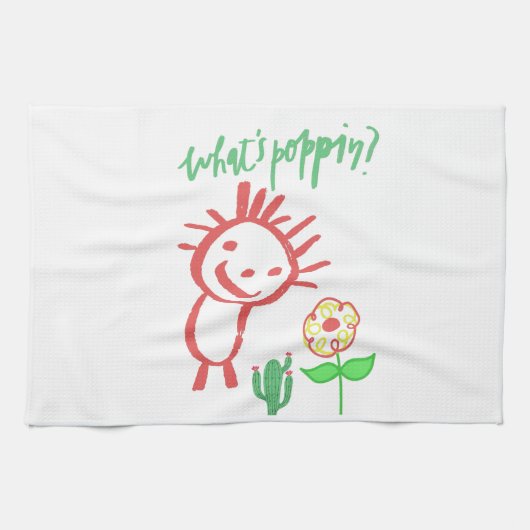 hand drawing baby  キッチンタオル (横)