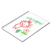 hand drawing baby ノートブック (左側)