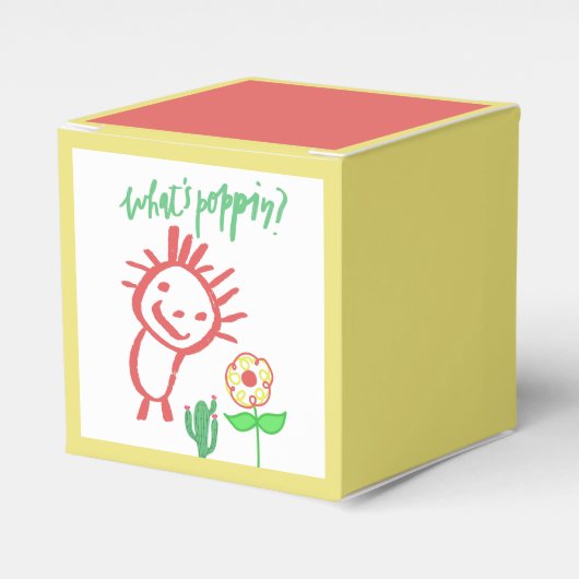 hand drawing baby  フェイバーボックス (正面サイド)