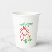 hand drawing baby  紙コップ (正面)