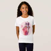 Hand drawing pink Unicorn Tシャツ (正面フル)