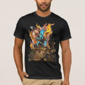 Hand-Drawn 3D Flaming Mythical Weapon - Astra Tシャツ (正面)