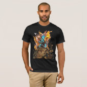 Hand-Drawn 3D Flaming Mythical Weapon - Astra Tシャツ (正面フル)