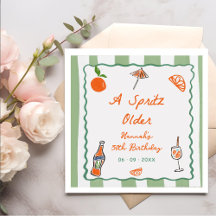 Hand Drawn A Spritz Older Birthday Party