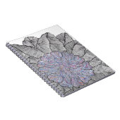 Hand Drawn Abstract Floral Spiral Notebook  ノートブック (右側)