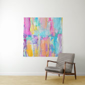 Hand drawn acrylic painting. Abstract art backgrou タペストリー (インサイチュ(横))