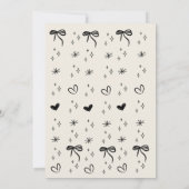 Hand Drawn Adult Handwritten Scribble Birthday 招待状 (裏面)