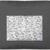 Hand drawn Airplanes Aviation Pilot Aviator Fun 枕カバー