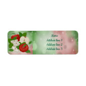 Hand-Drawn Apple Address Labels – Rustic ラベル (正面)