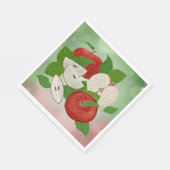 Hand-Drawn Apple Napkins – Rustic Charm Tableware スタンダードランチョンナプキン (角)